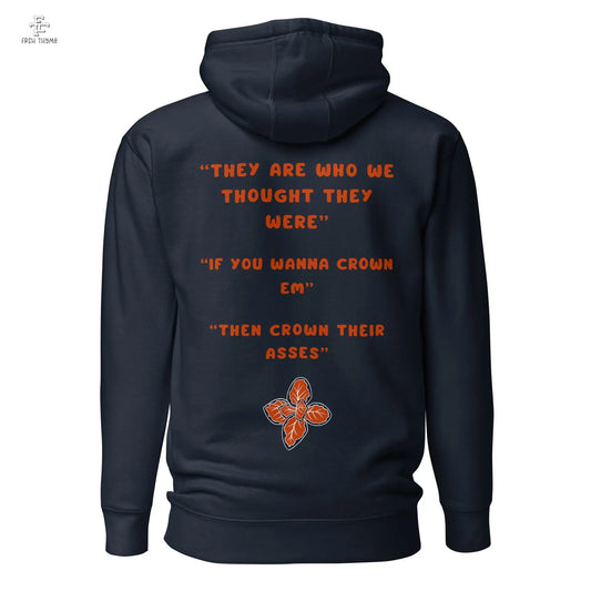 Bear Down Hoodie Orange Print - Frsh Thyme