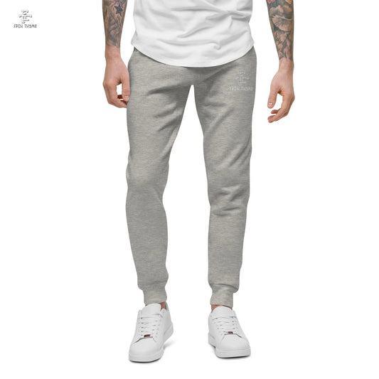 Frsh Thyme White Print Joggers - Frsh Thyme