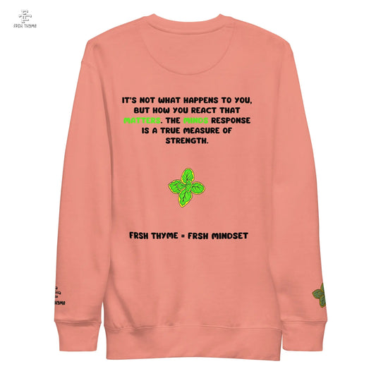 Mind Over Matter Black Print Crewneck - Frsh Thyme