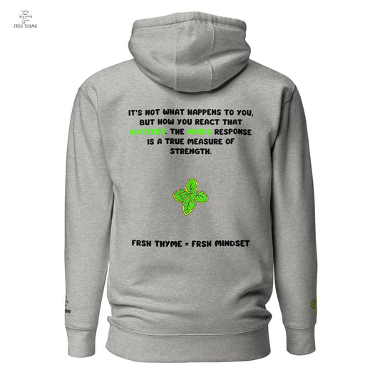 Mind Over Matter Black Print Hoodie - Frsh Thyme