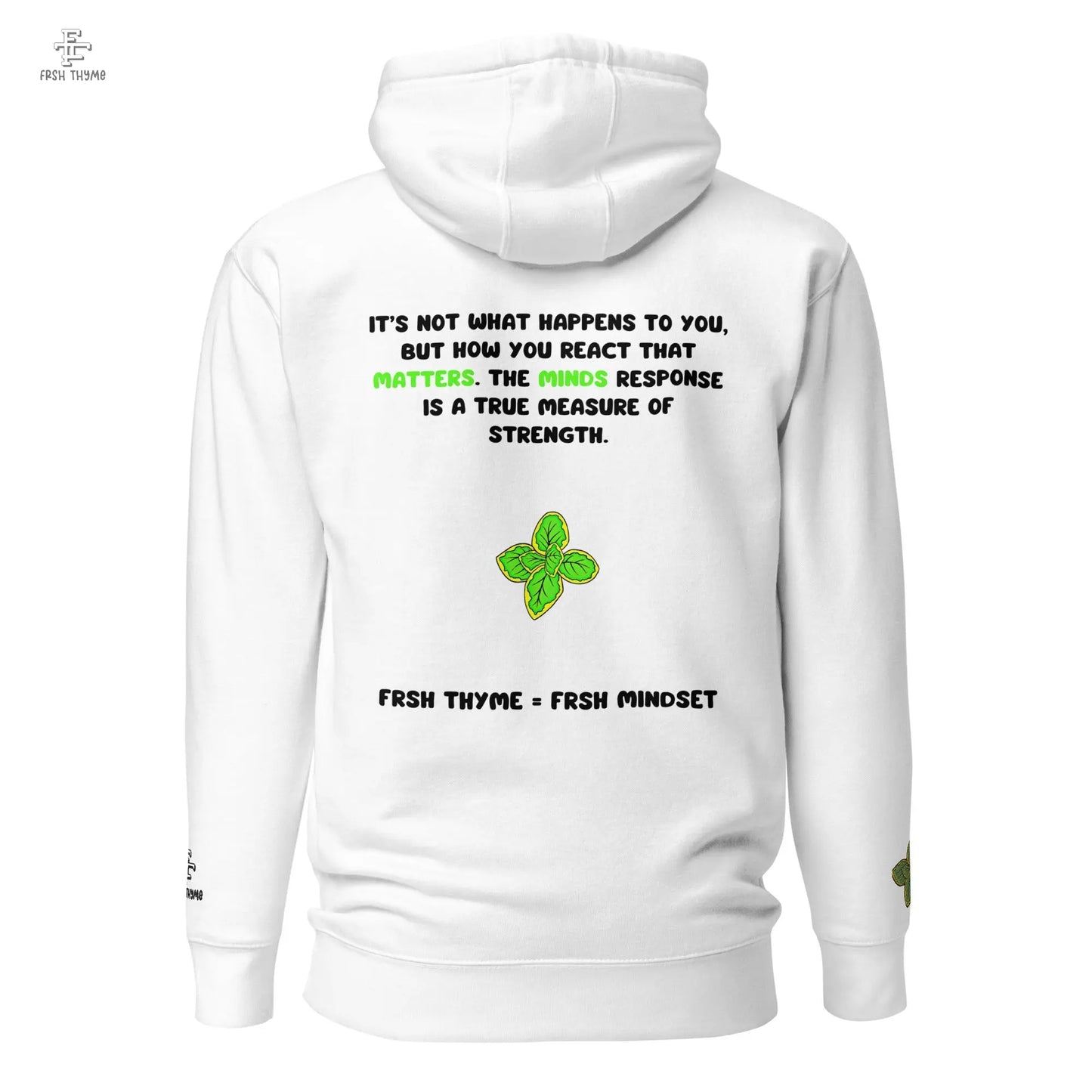 Mind Over Matter Black Print Hoodie - Frsh Thyme