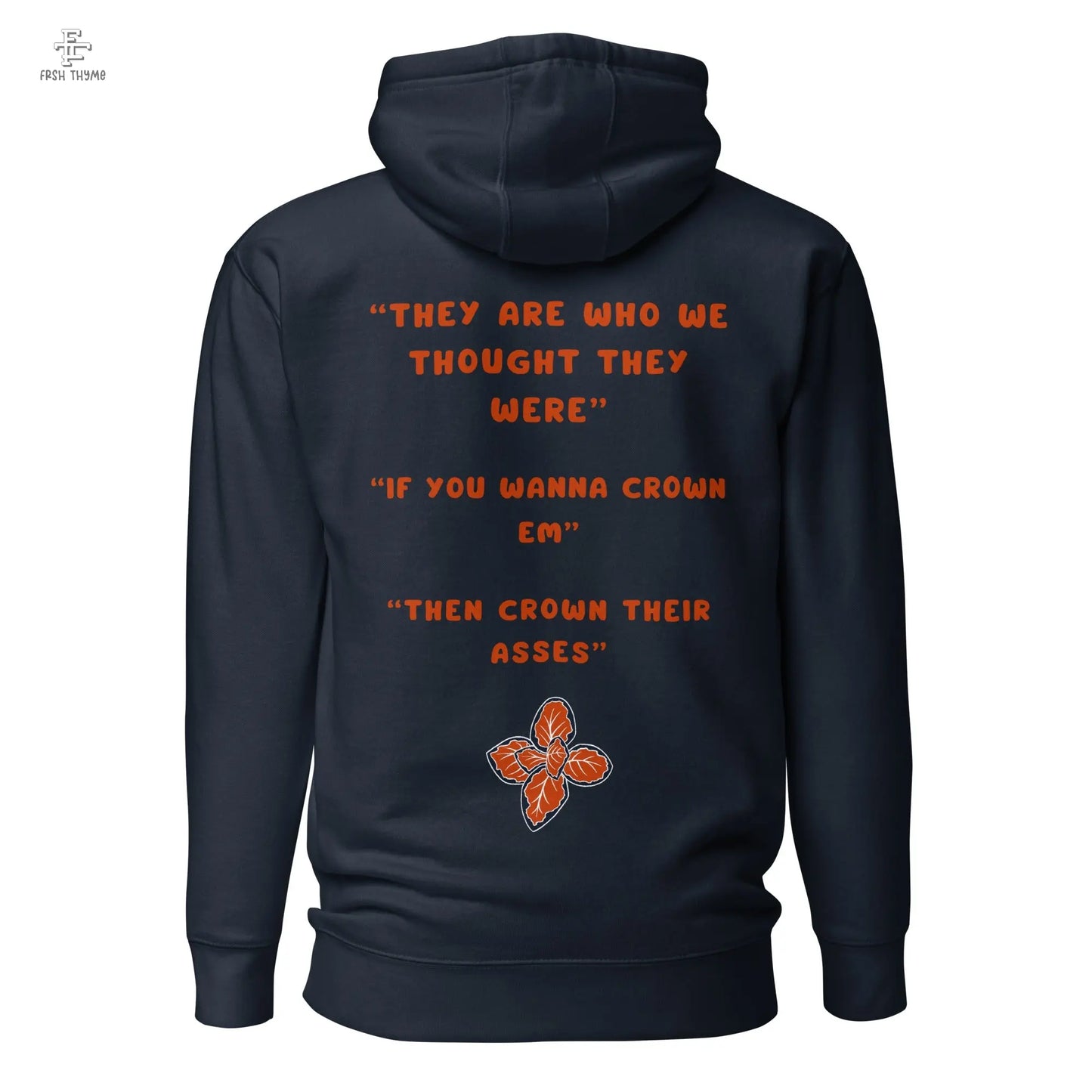 Bear Down Hoodie Orange Print - Frsh Thyme